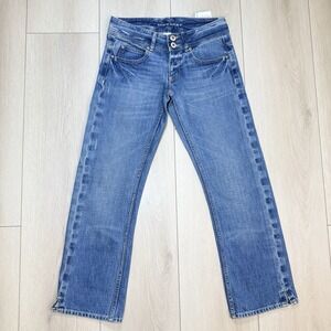 VTG/Y2K Banana Republic Womens Size 2 Cropped Straight Jeans Low Rise Denim NWT